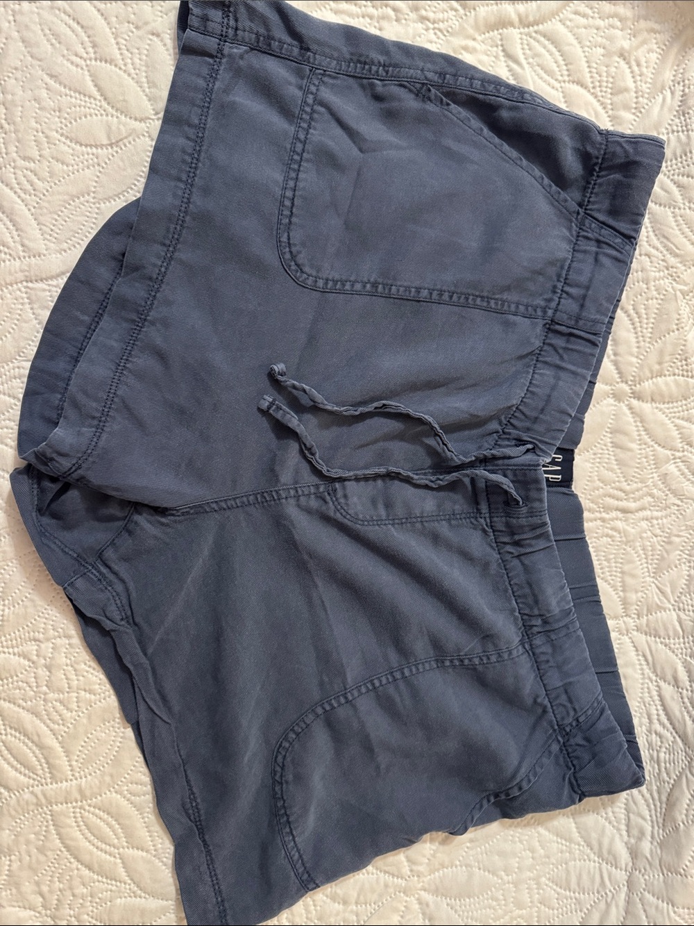 GAP Women's Athletic Drawstring Shorts - Navy Blue